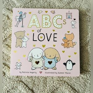 Baby Girl ABC’s Of Love Book - Pink Baby Book With Cute Print & Pictures